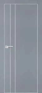 Межкомнатная дверь PX-14  AL кромка с 4-х ст. Серый матовый