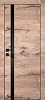 Межкомнатная дверь PX-8  черная кромка с 4-х ст. Дуб пацифик